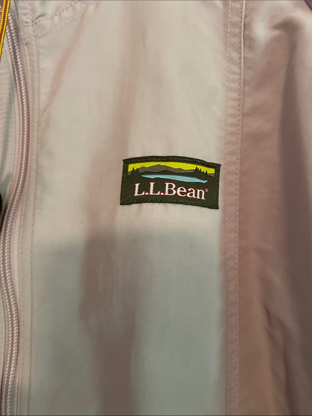L.L. Bean Pastel Colorblock Hooded Windbreaker - Lilac, Purple, Mint & Mustard - Picture 3 of 6